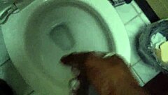 solo rubbing my big black cock with soap