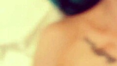 does she make him cum on her face?