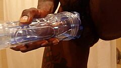 Hallelujah Johnson says, 'Masturbate this monster cock with fleshlight to huge cumshot.'