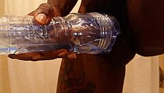 Hallelujah Johnson says, 'Masturbate this monster cock with fleshlight to huge cumshot.'