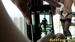 Eurobabe in stockings gets assfucked and deepthroats intensely