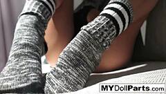 Kayla Jane turns herself on by trying on different outfits