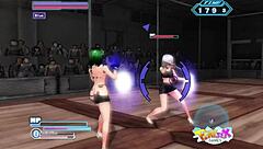 Teen fights in gamble game, revealing big tits and ass