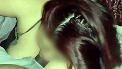 watching movies with neighbor, sucking his dick all night