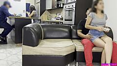 Man, that neighbor girl sat on my lap playing around today.