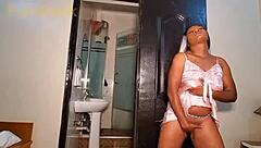 Lady bends over for big black cock doggystyle