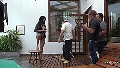 Shayenne Samara, Brazil's Top Star, Seducing Backstage With Her Sexy Ass