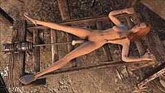 Teen girls masturbate and finger in group lesbian bdsm scene.