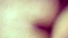 Solo girl explores her desires in the backroom