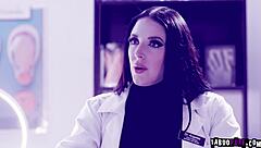 Horny doctor angela white offers a depraved fertility treatment for her patient alina lopez and ended up with a hot a hardcore fucking session