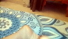 The delicious neighbor comes over for a chat