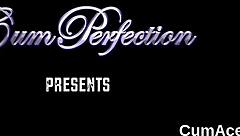 Frisky Sex Kitten Gulps Cumshot On Face