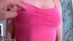 Innocent teen 18+ adelina gets fucked hard and receives a massive cum facial from her partner.