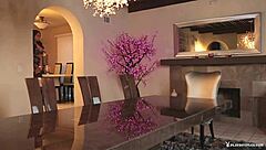 Playboy model Candace Leilani strips