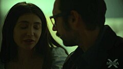 One last kiss between Jane Wilde and Elena Koshka