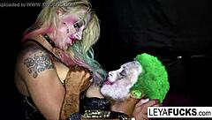 i feel harley quinn's cosplay pussy getting fucked hard by joker