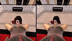 Vr Test: Brunette Sucking In Night Club