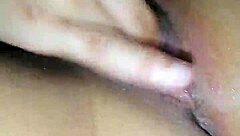 Watch this black teen squirt while masturbating