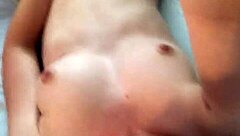 Young girl indulges in self-pleasure at home