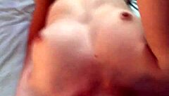 Young girl indulges in self-pleasure at home