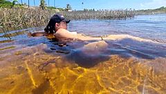 innocent babe meets monster cock on nudist beach