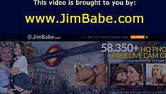 British newbie intensely sucks dick and rides in stockings.