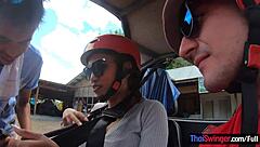atv tour with thai girlfriend led to fucking