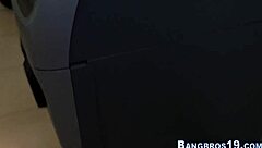 Amateur teen's big tits wrapped around monster cock