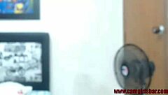 slutty teen 18+ in red lingerie gives nice blowjob on webcam homemade