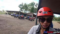 atv tour with thai girlfriend led to fucking