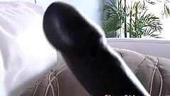 Dominating Babe Pegs Sub Hard While Riding Cock And Jerking Dick Intensely