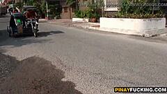 Naughty Asian Amateur Sucks Her First Foreign Cock in POV