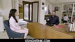 Usingher4k Cute Teen Free Use Fucked By Lawyer Boss During Meeting