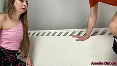 Passionate French Kiss Leads To Hot Sex With Amelie Dubon