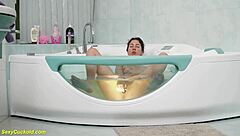 Katty west masturbates in the bathtub