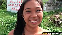 Naughty Asian Amateur Sucks Her First Foreign Cock in POV