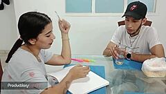 My Shy Colombian Stepsister Gets Helped In Doggystyle, Blowjob, And Creampie Relief