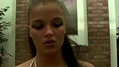 I caught this big-titted teen 18+ playing with her boobs