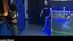 lina jones gives handjob to victor bloom's big cock