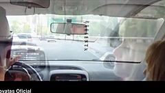 lina jones gives handjob to victor bloom's big cock