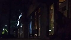 I, ivory white, perform striptease on the public strip