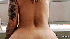 Latina Lina Jones gives outdoor blowjob and gets cumshot in public POV.