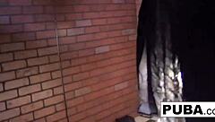 Dani Daniels says, I'm trapped in this dog cage, masturbating my big tits and pussy.