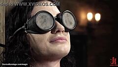 Tattooed pale slave bound and fucked!