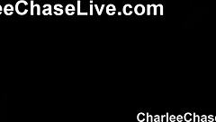 Horny charlee chase boldly plays with her smoking hot pussy.