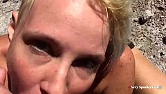 Sweaty Outdoor Blowjob In The Park With Cumshot