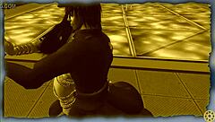 Bondage dance with bound movements