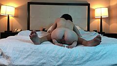 fucking hot tatted petite beauty rides cowgirl style