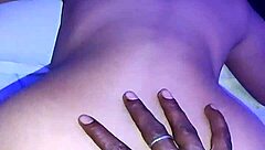 Desi indian woman gets bent over for hardcore doggystyle fucking her hairy pussy.