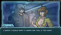 Star channel 34 part 80 with redhead and brunette in anime cartoon style